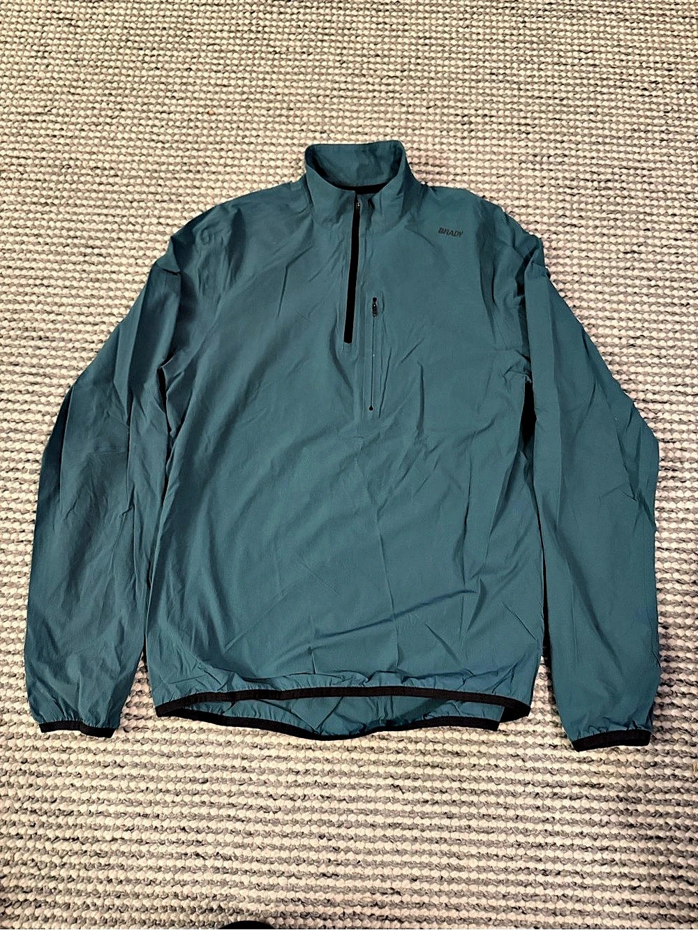 Brady Quarter-Zip Pullover in Blue Size Medium